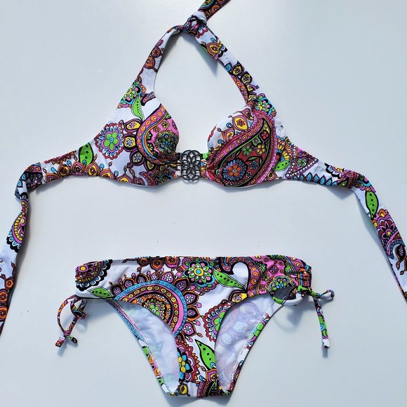 SILVER by Gottex Colorful Paisley Print Bikini - Picture 5 of 8